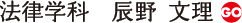 法律学科　辰野　文理
