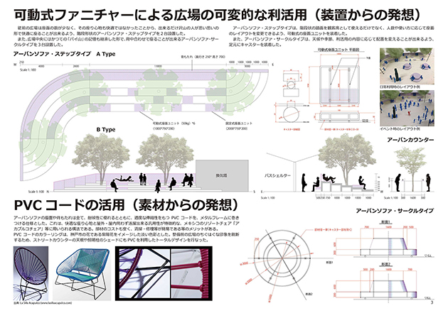 神戸市主催の広場デザインコンペの応募作品-2