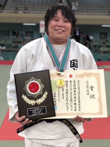 78kg超級優勝の斉藤芽生選手