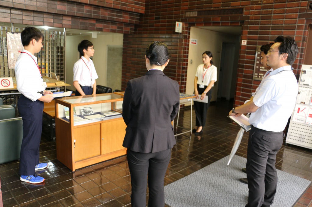 柴田会館1階で行われた展示の発表会