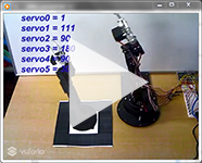 ロボットアームのデジタルツインのARによるリアルタイム表示（動画）
