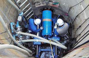 レジェンド推進工法による地下水位低下の実験