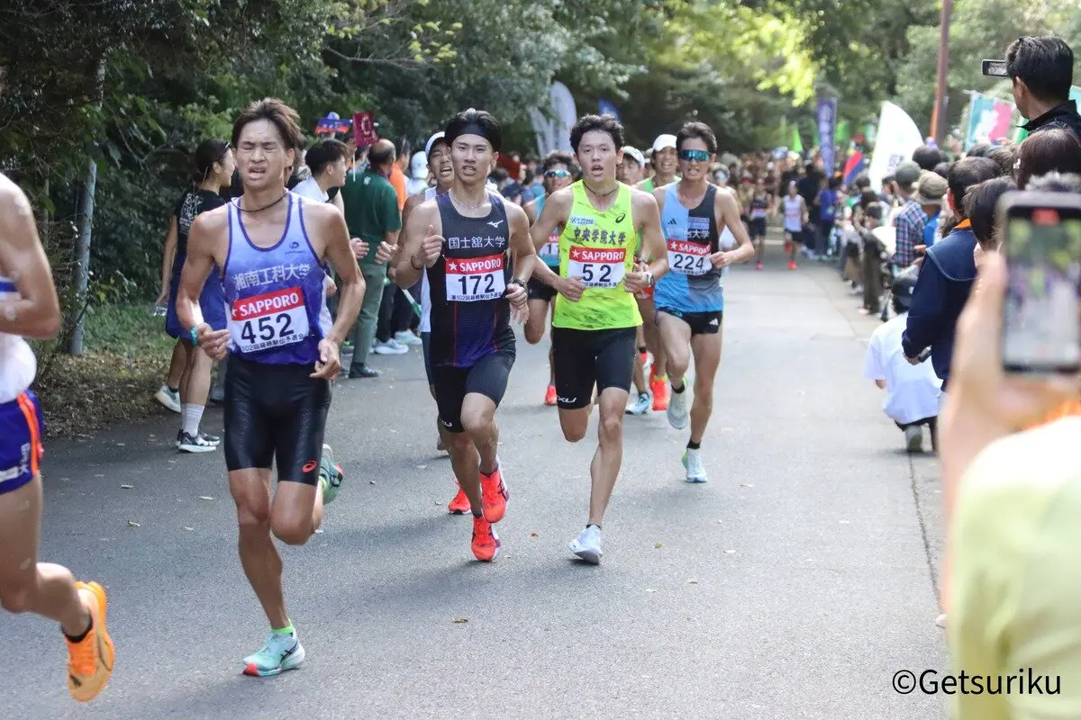 昨年の予選会での江上選手