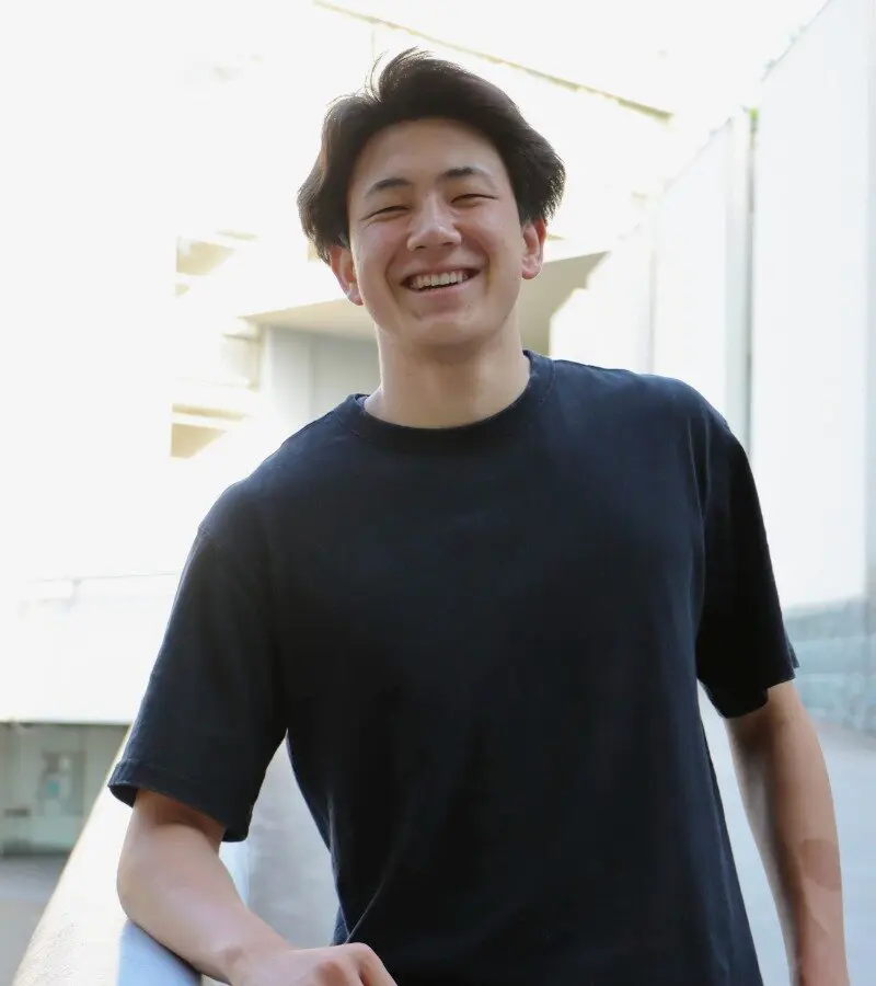 笑顔の竹松選手