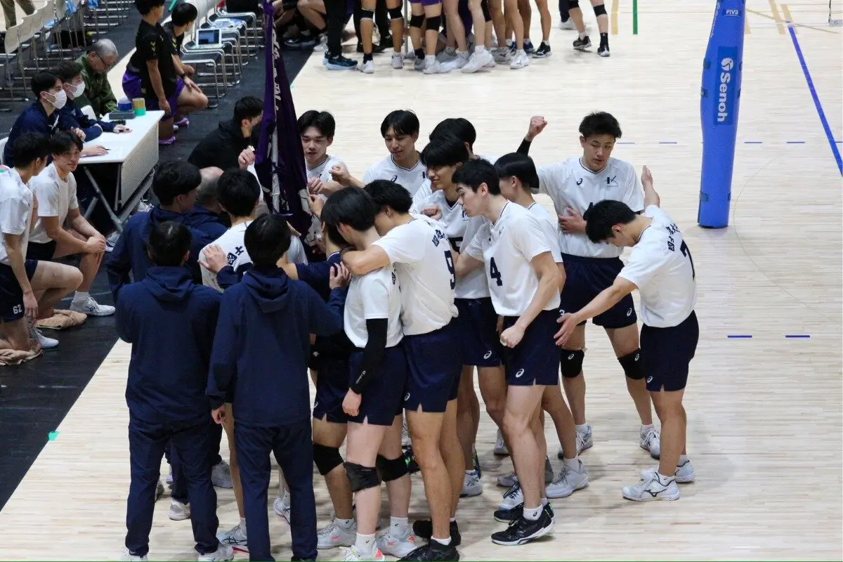 試合中の円陣