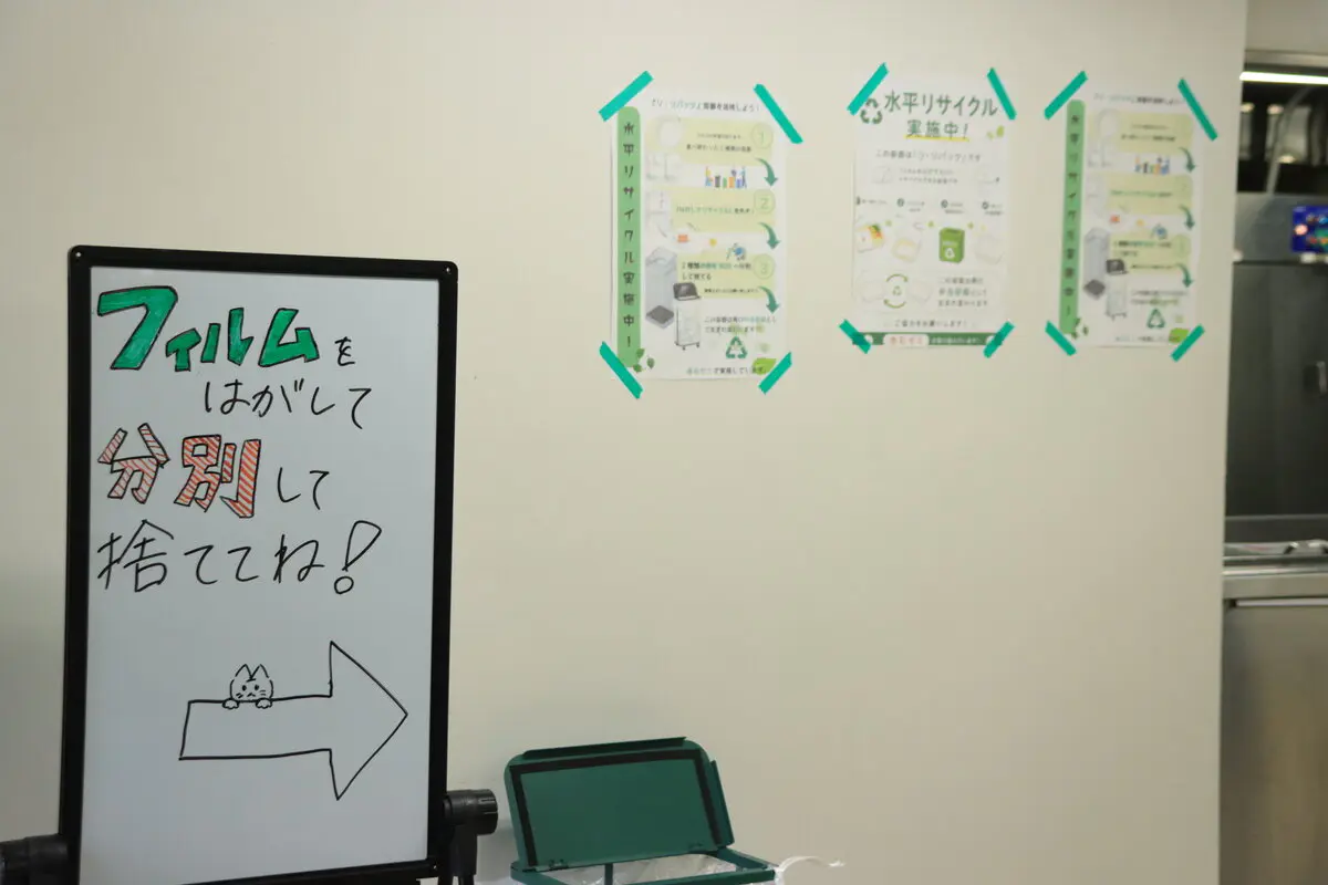 設置された回収ボックス