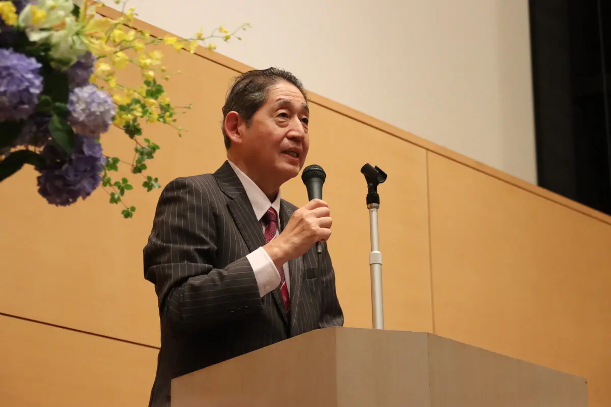 山田教育後援会会長のあいさつ