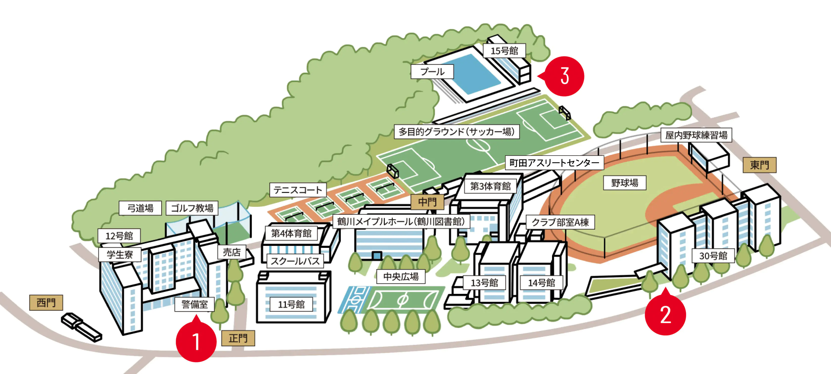 町田キャンパスAED設置場所