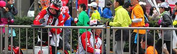 東京マラソンでのボランティア活動