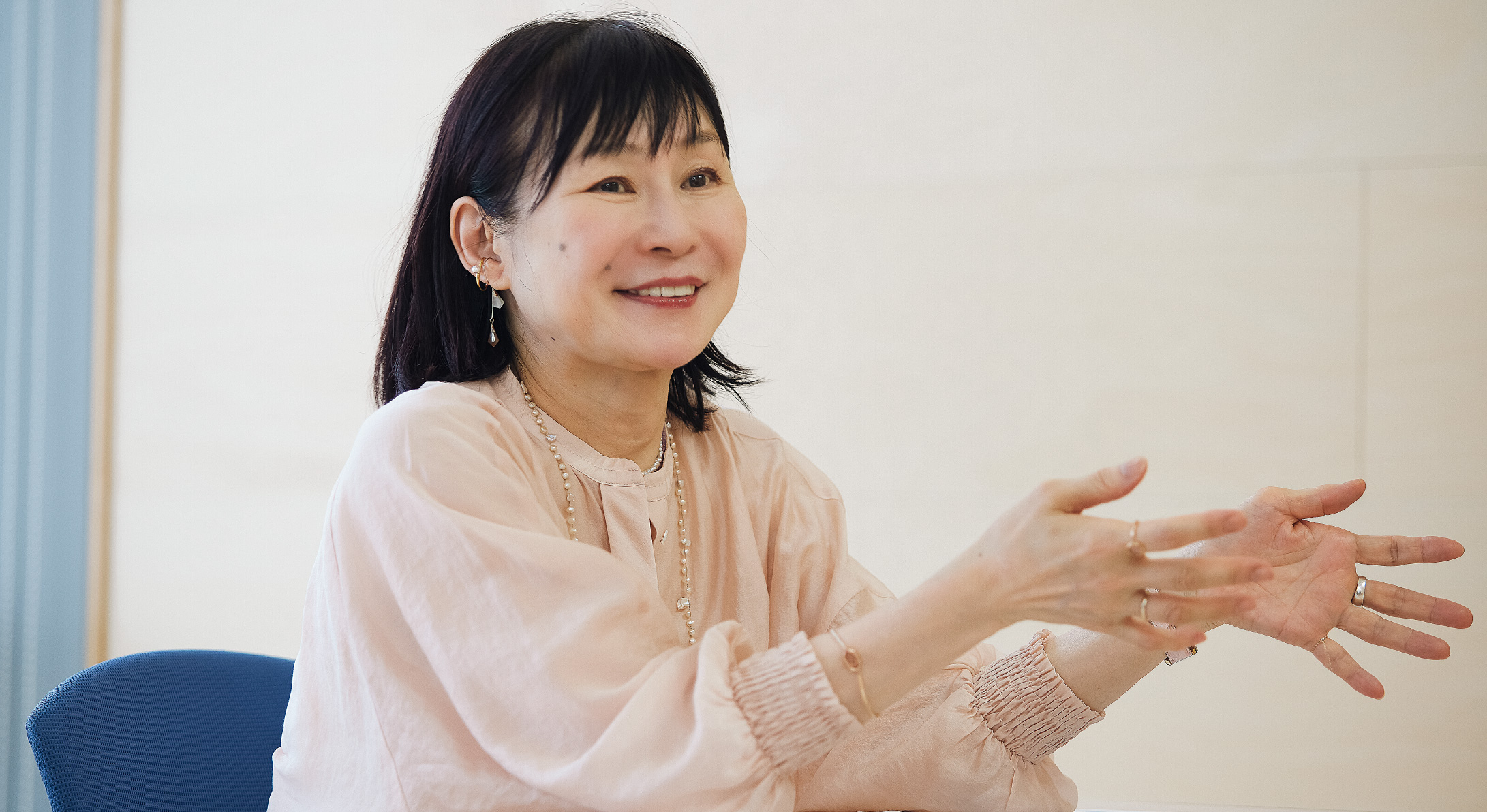 インタビューの様子
