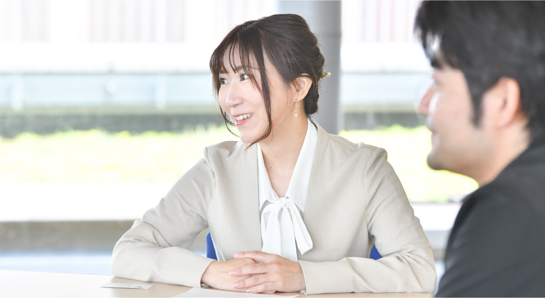 インタビューの様子