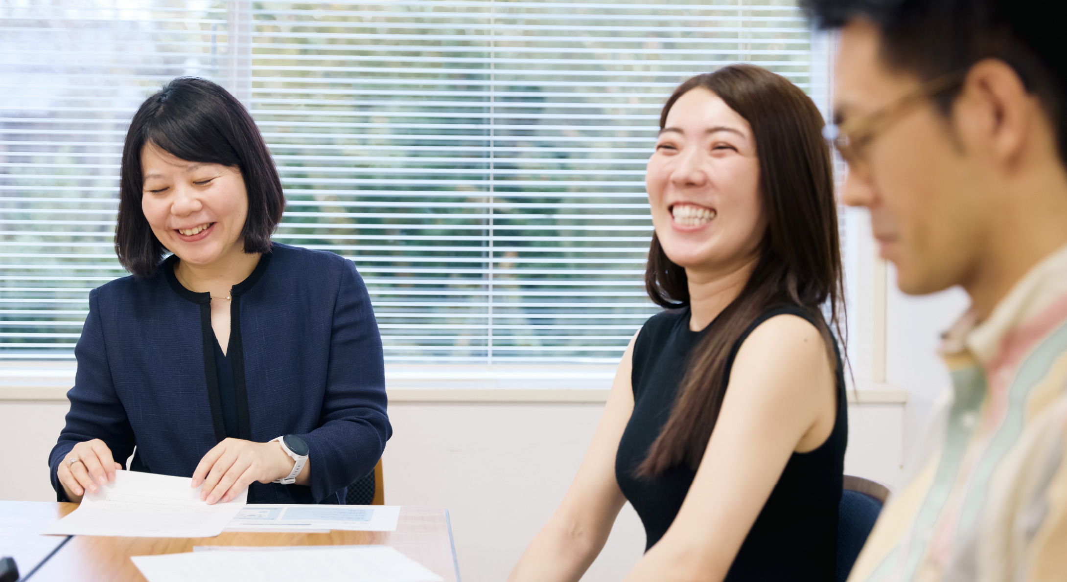 インタビューの様子