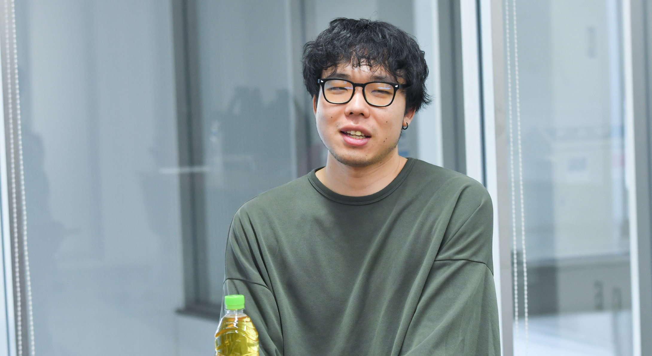 インタビューの様子