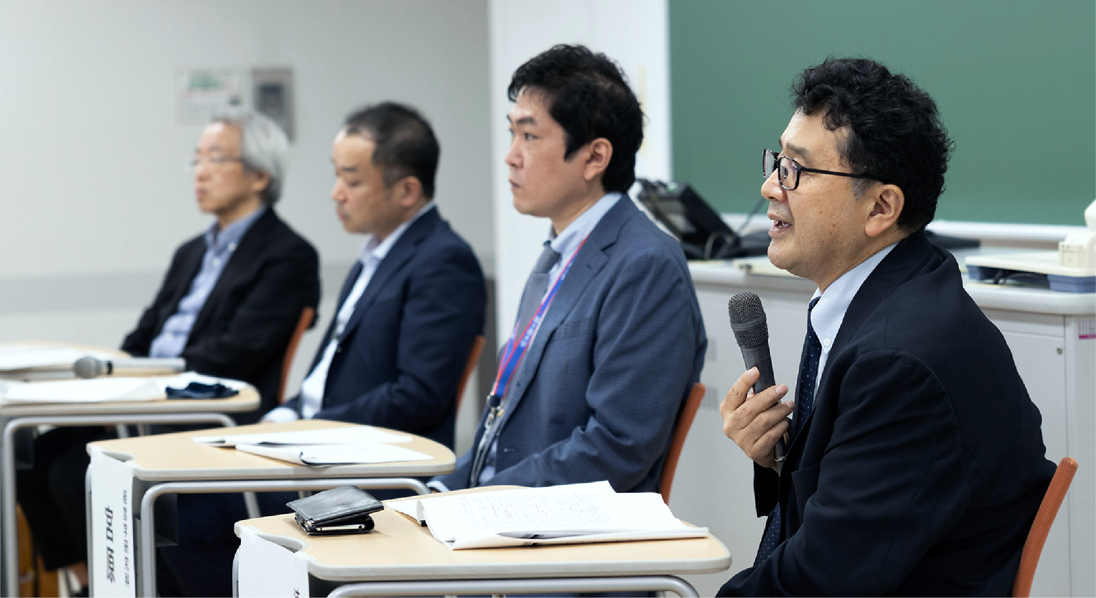 インタビューの様子