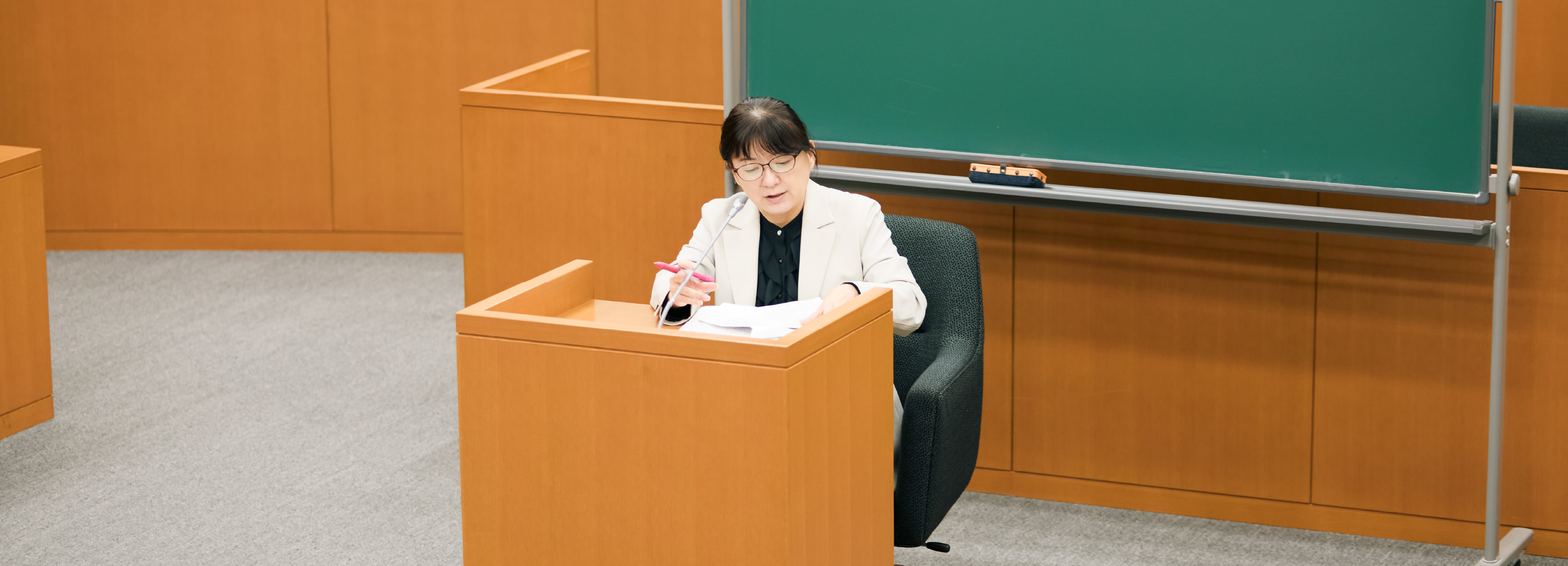 インタビューの様子