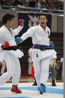 男子団体組手・小池選手の試合