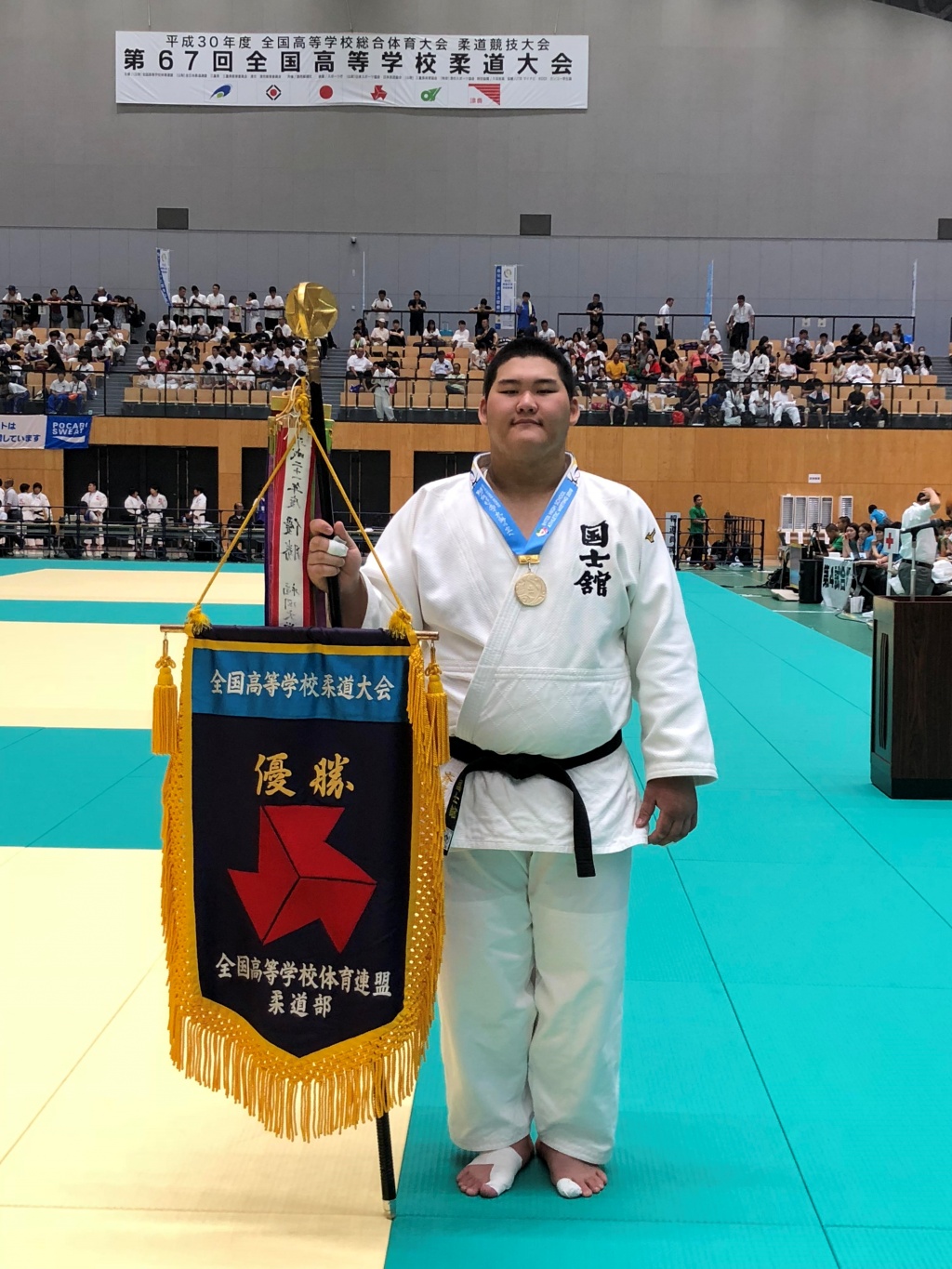 個人戦100㌔超級で優勝した斉藤選手