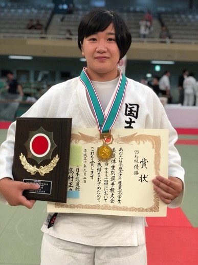 70kg級優勝の池絵梨菜選手