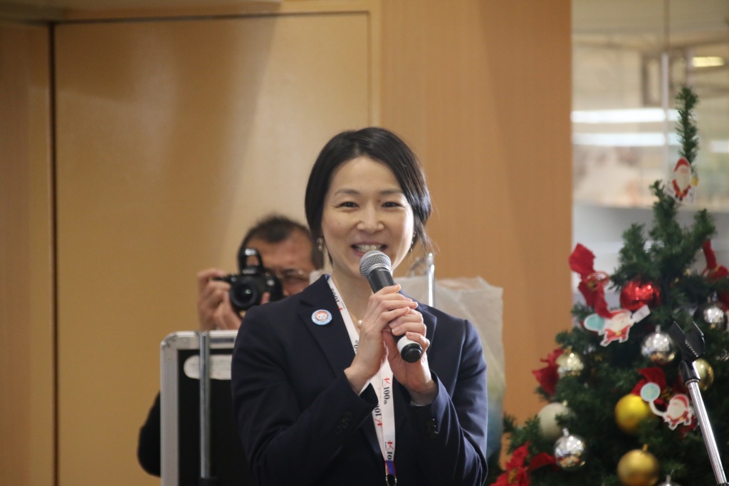 激励に駆けつけてくださった岩永議長