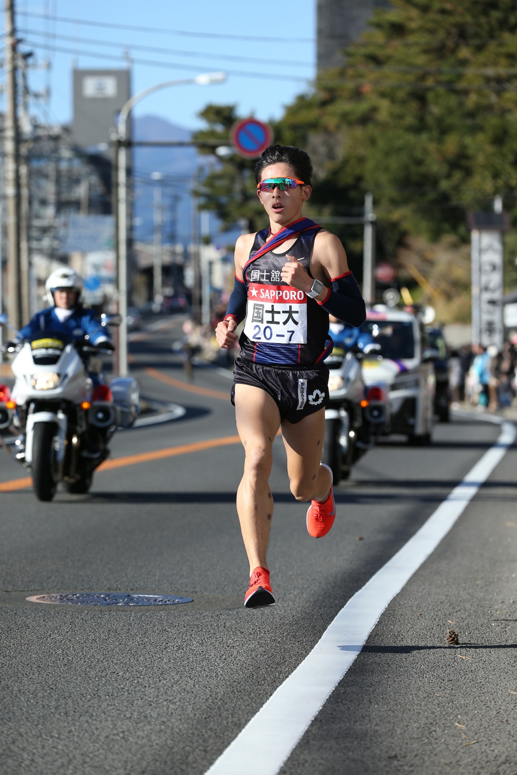 長谷川選手（7区）