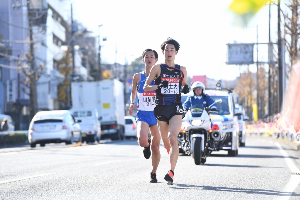 石川選手（9区）