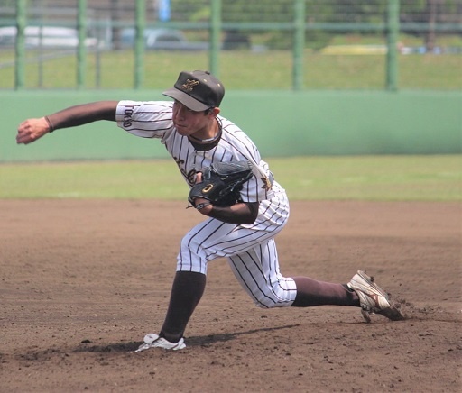 エースとして優勝に大きな貢献をした小田川来夢投手