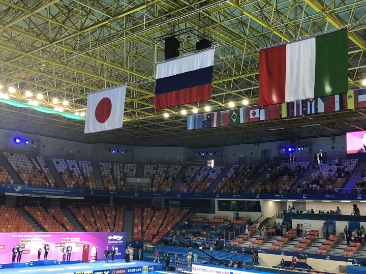世界水泳の混合デュエットでは日本勢初のメダル獲得となった