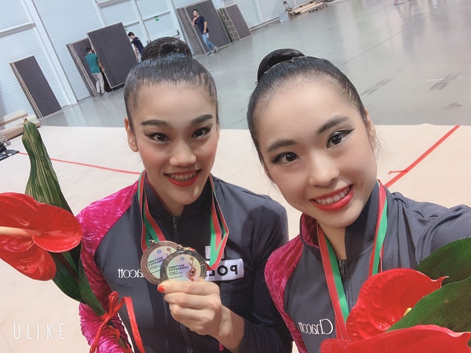 松原選手(左)と横田選手は9月16日から行われる世界選手権に出場する