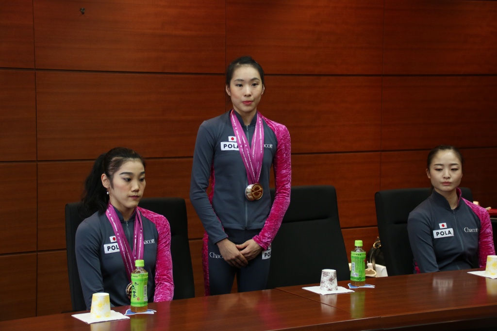 左から松原選手／横田選手／皆川選手