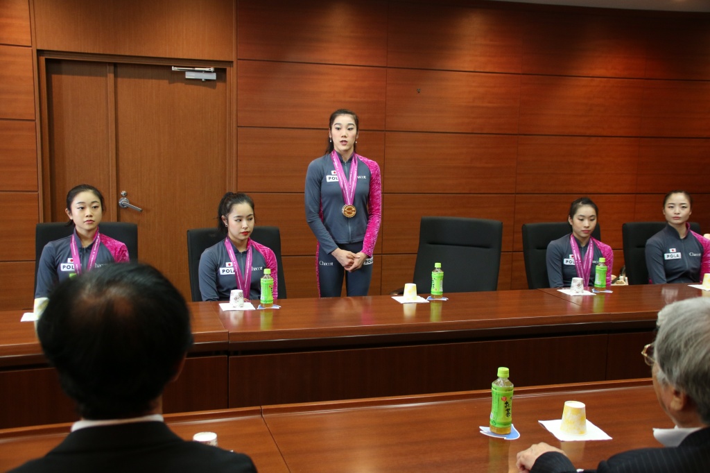 世界選手権の感想を語る松原選手