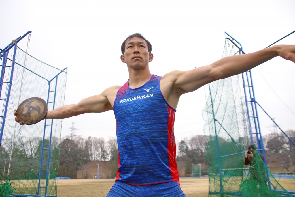 多摩キャンパスでの右代選手(2019年1月)