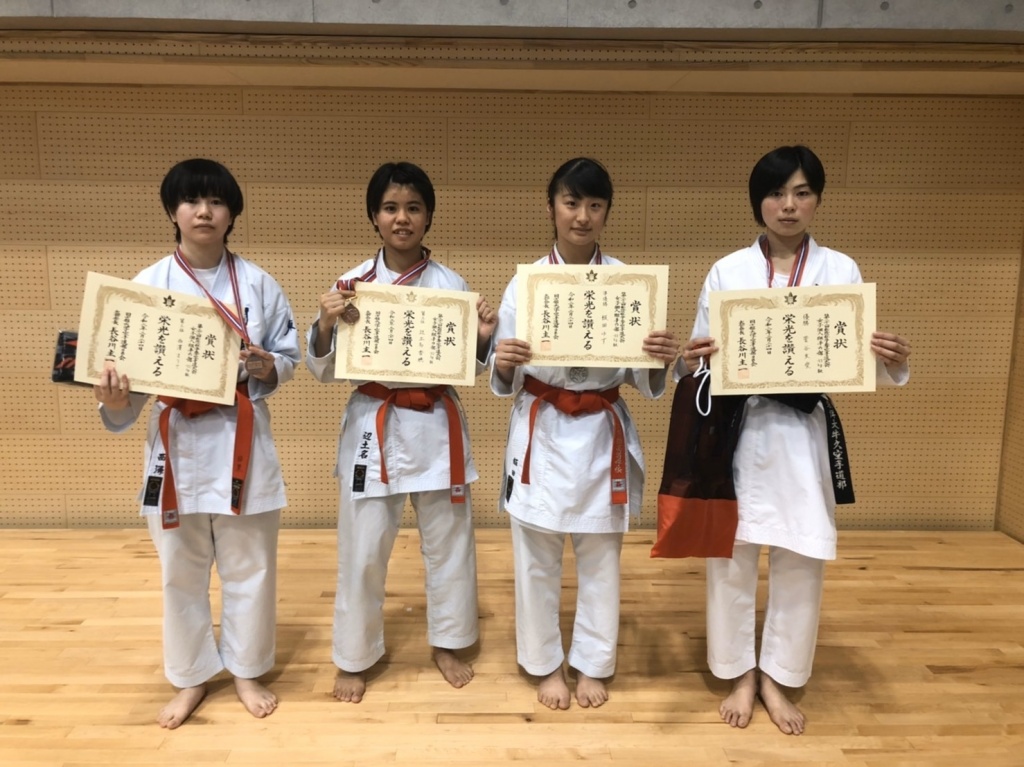 女子個人組手53kg級の入賞者