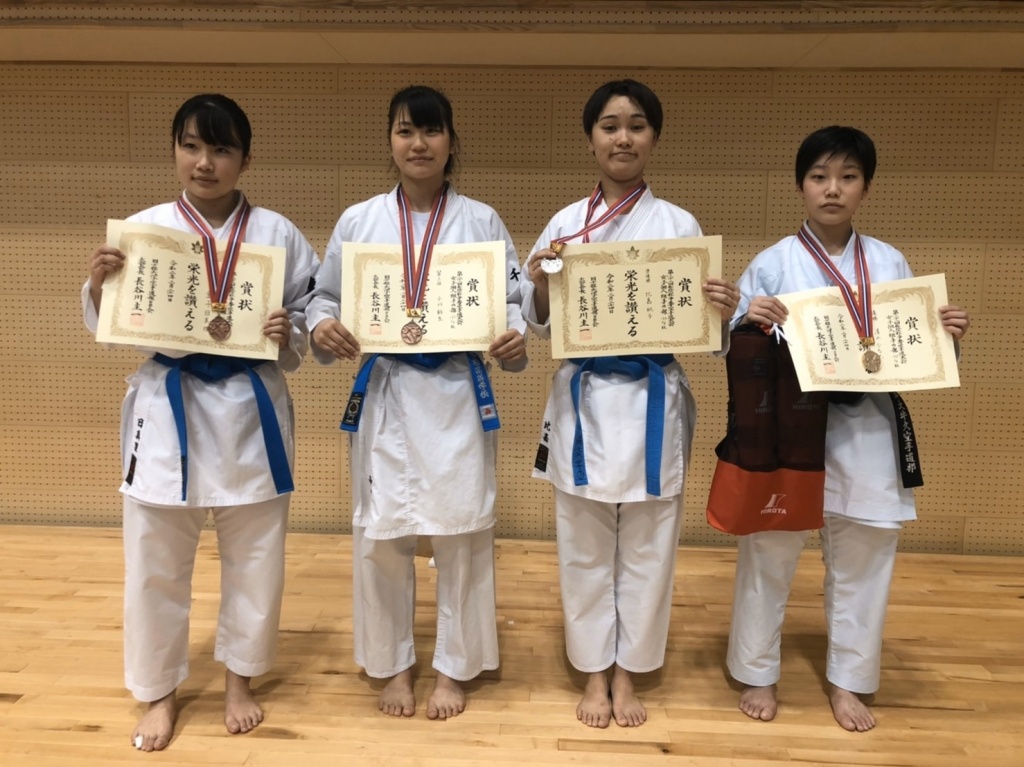 女子個人組手59kg級の入賞者