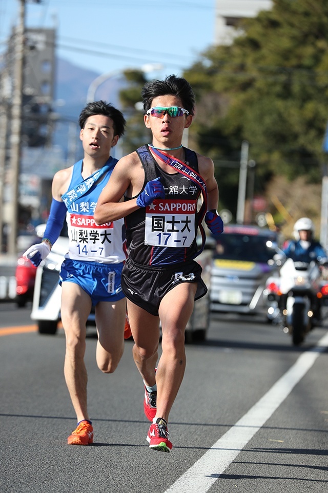 三田選手（7区）