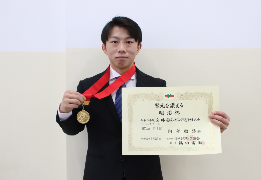 優勝した阿部選手