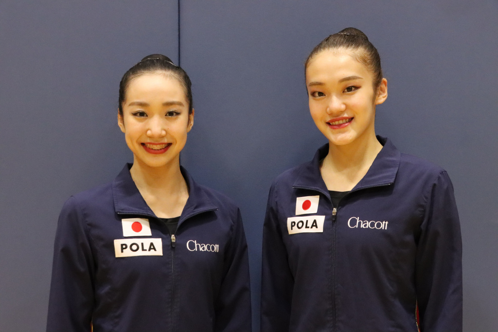 喜田選手(右)と稲木選手(右)