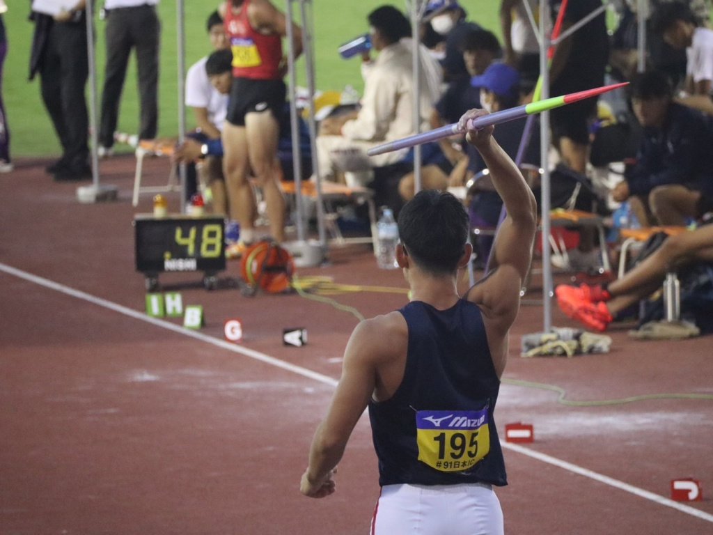 男子十種競技5位の北川選手