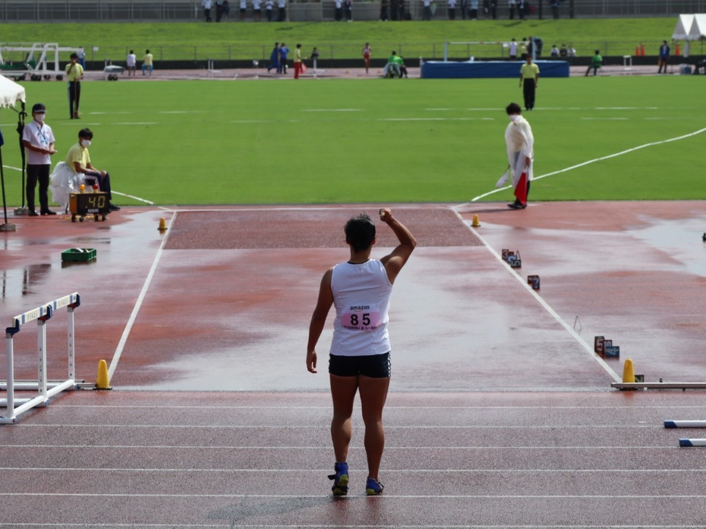 女子やり投2位の髙橋選手