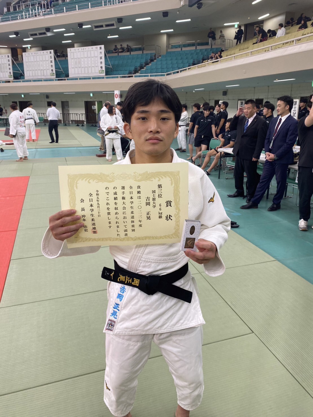 66kg級3位の吉岡正晃選手