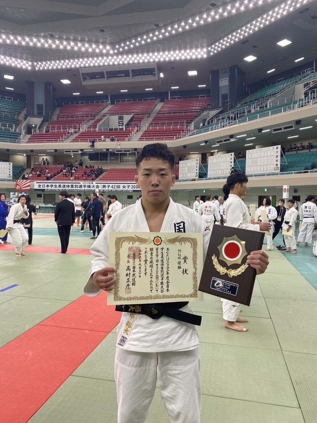 73kg級優勝の田中裕大選手