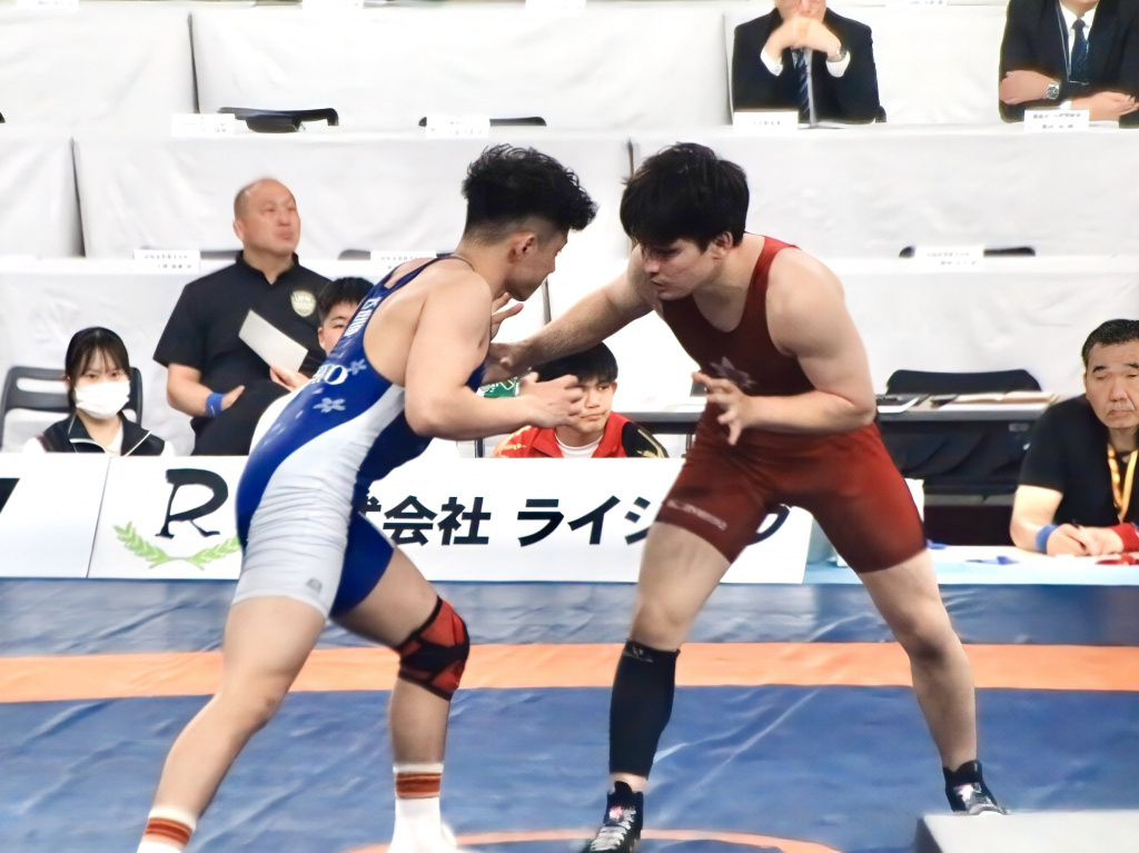グレコローマンスタイル77kg級に出場した島袋選手