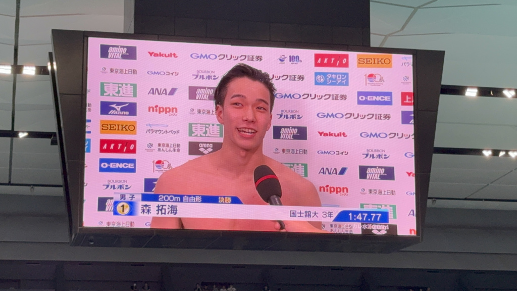 優勝インタビュー