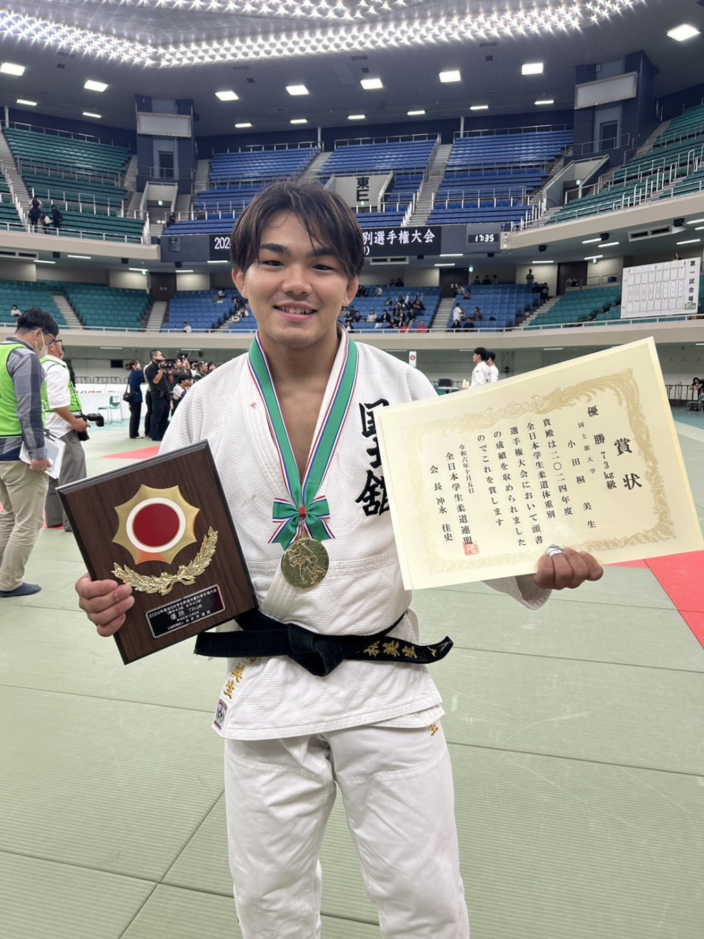 73kg級優勝の小田桐美生選手