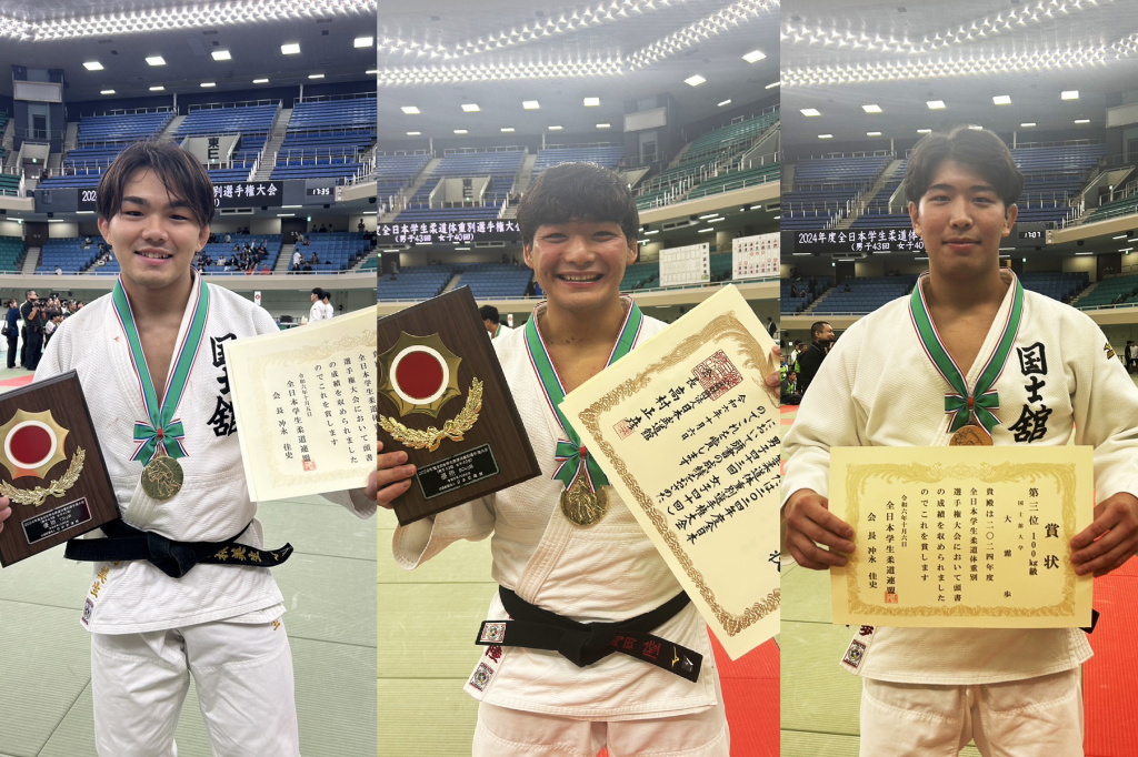 （左から小田桐選手、岡田選手、大霜選手）