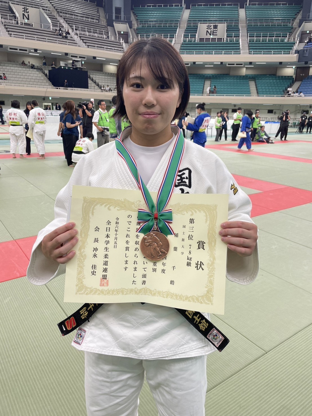 3位入賞の稲葉選手