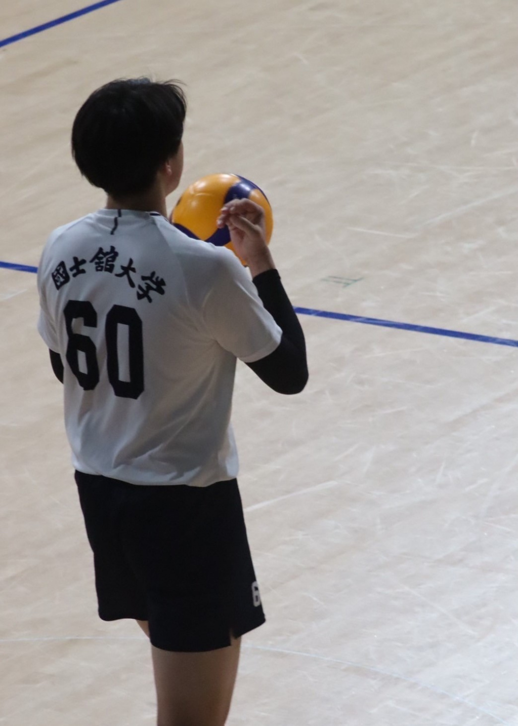 プレー中の竹松選手