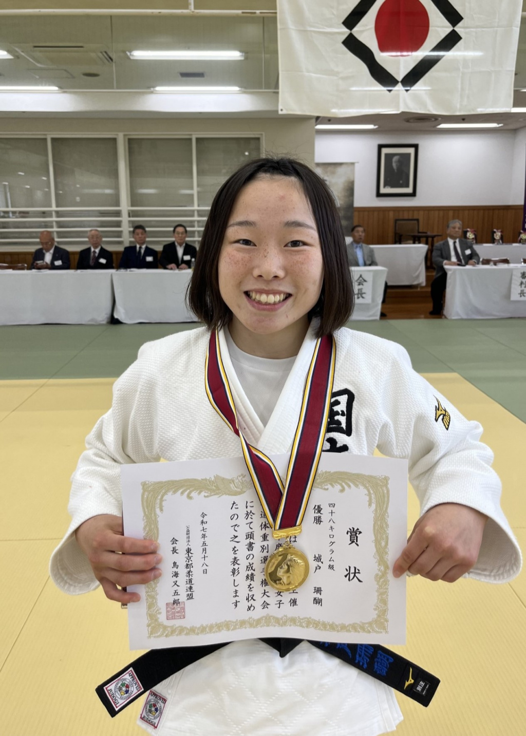 48kg級で優勝した城戸選手