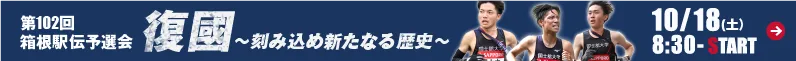 第102回箱根駅伝2026 復國 刻み込め新たなる歴史